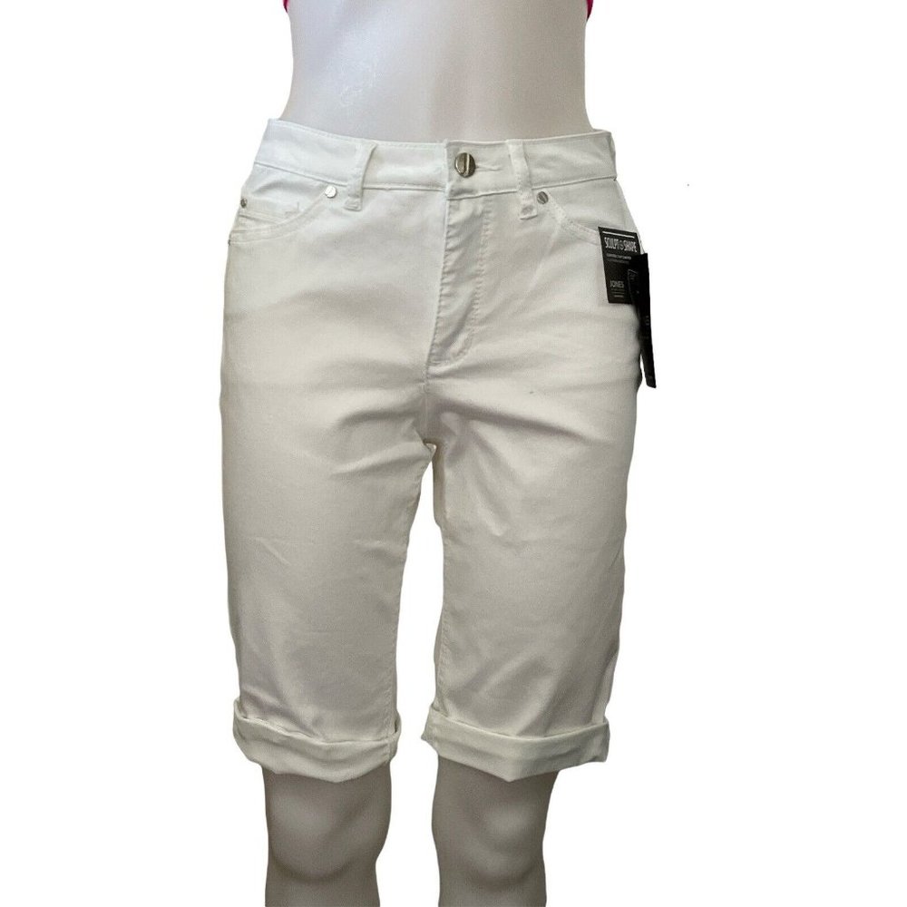 Women’s Shorts LEXINGTON SOFT WHITE BERMUDA SHORTS White Size 4